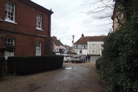Car Park In Front Of Tudor House