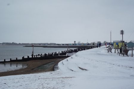 Promenade In Brightlingsea During Winter
