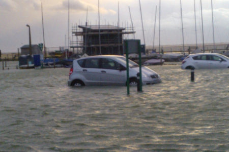 Cars Caught Out In A Flood Tide