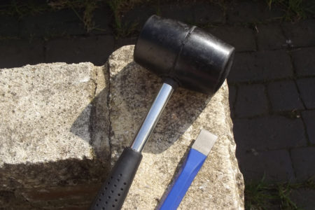 Rubber Mallet With A Chisel